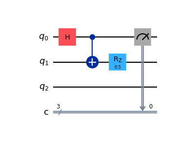 Circuit diagram output by the previous code.