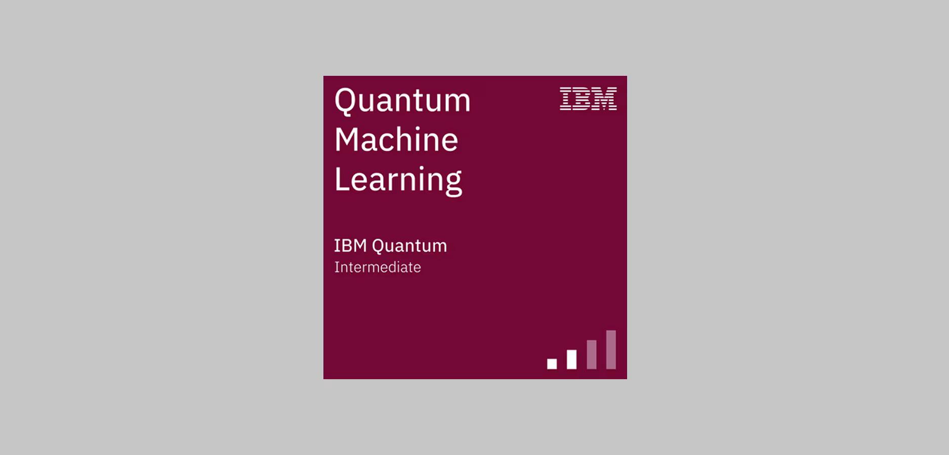A square badge stating the name of this course, foundational level, and issued by IBM Quantum®.