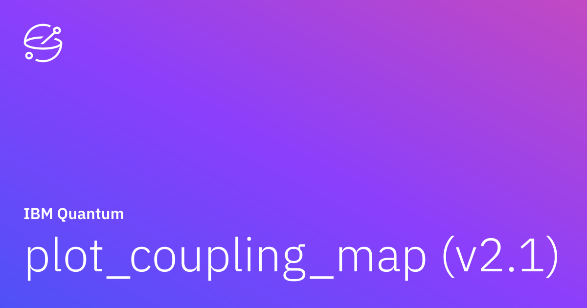 plot_coupling_map (v2.1) | IBM Quantum Documentation