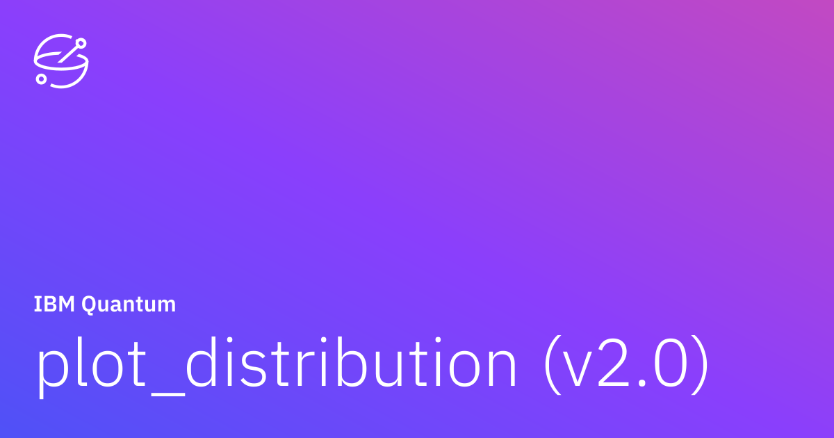 plot_distribution (v2.0) | IBM Quantum Documentation