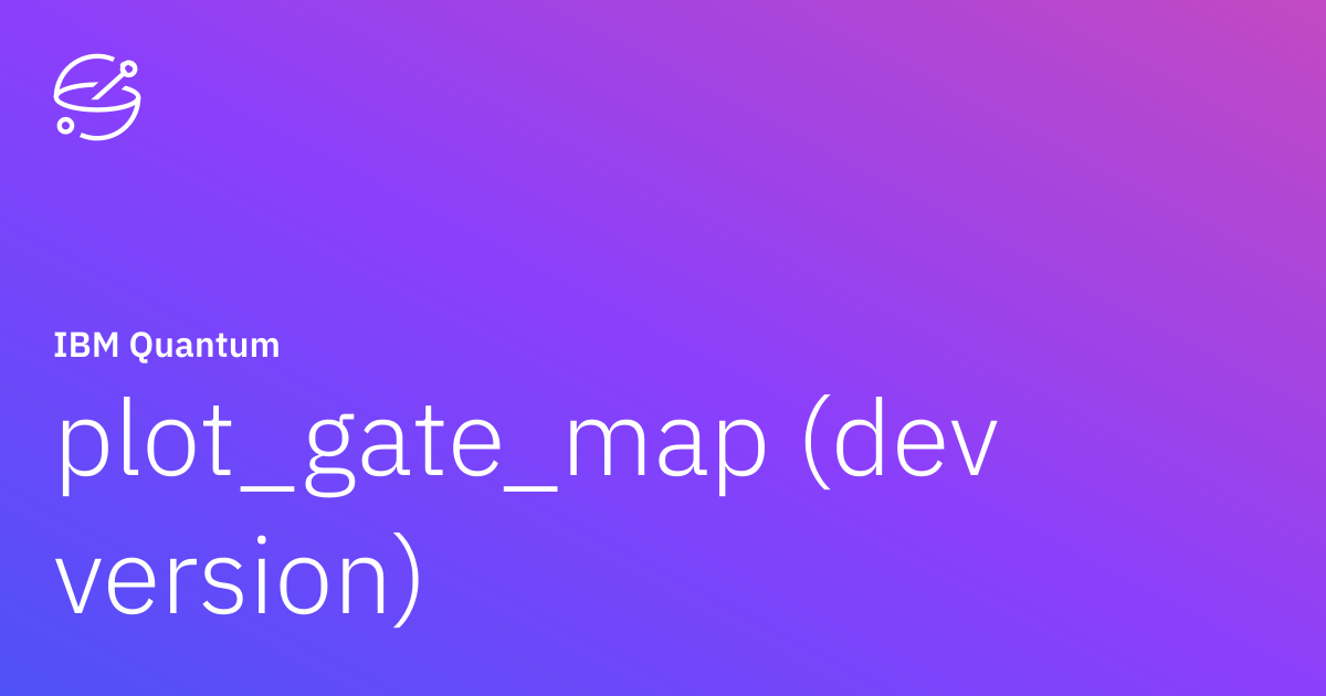 plot_gate_map (dev version) | IBM Quantum Documentation