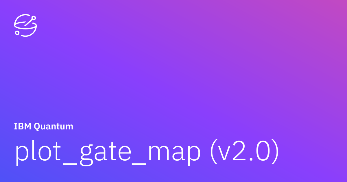plot_gate_map (v2.0) | IBM Quantum Documentation